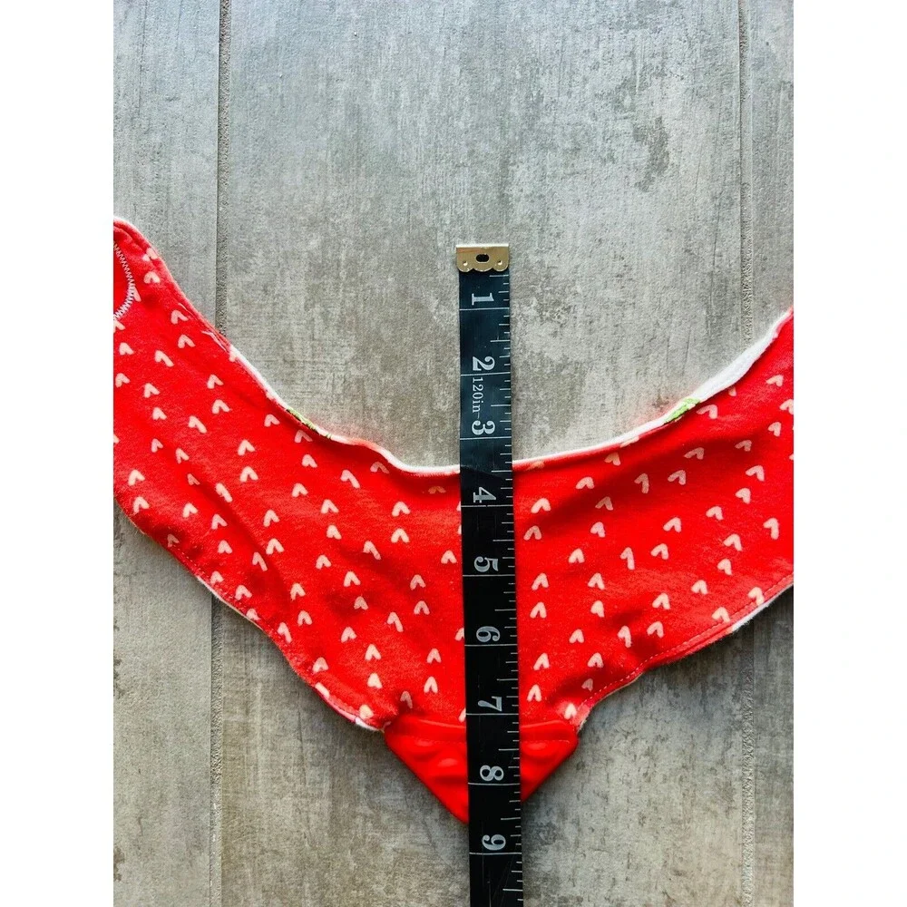 NUBY Baby Boy Girl Bandana Bib Teething Toy Drool Burp Cloth Reversible Apple